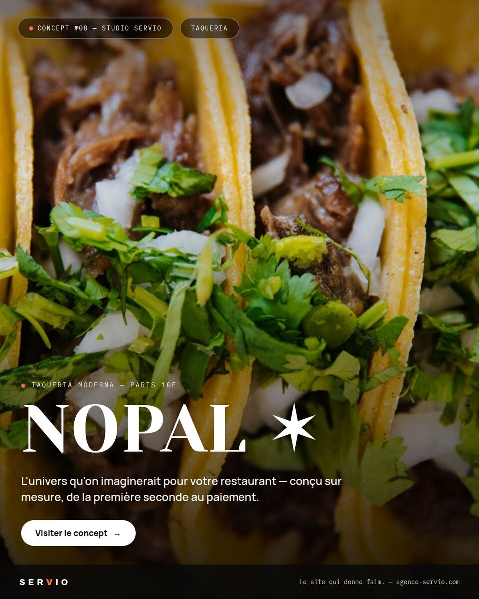 Concept Nopal : cuisine mexicaine haute en couleur, direction artistique signée SERVIO