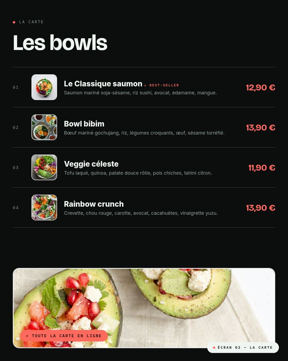 Concept Oahu : restaurant hawaïen lumineux, salle accueillante mise en scène par SERVIO